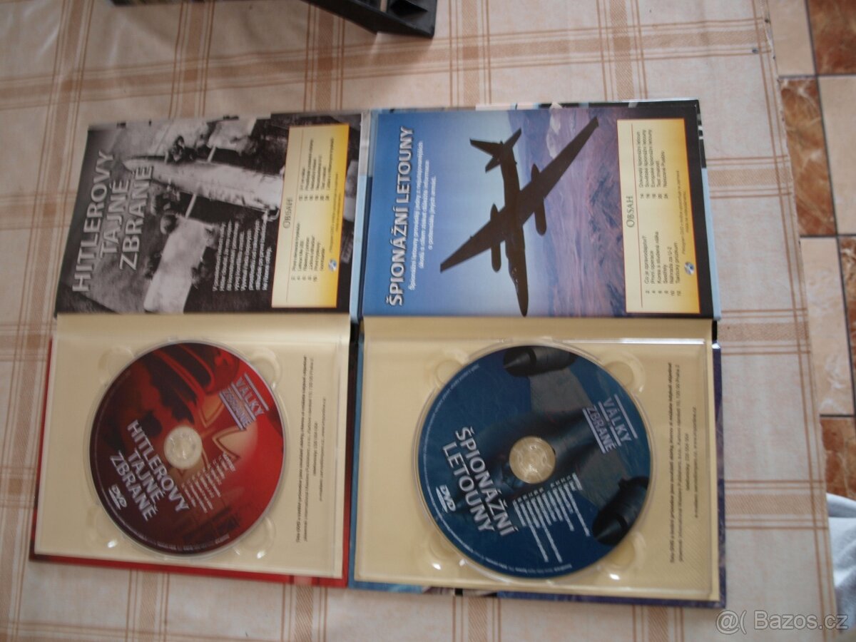ucelený soubor DVD válečné stroje celkem 26 kusů