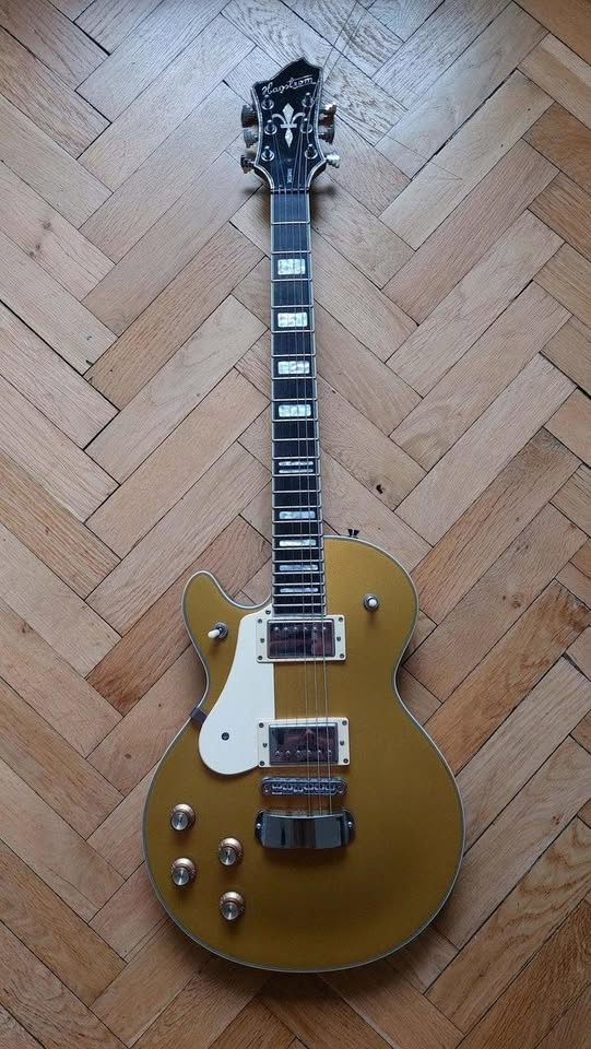 Kytara Hagstrom Swede LP - Gold - Lefty