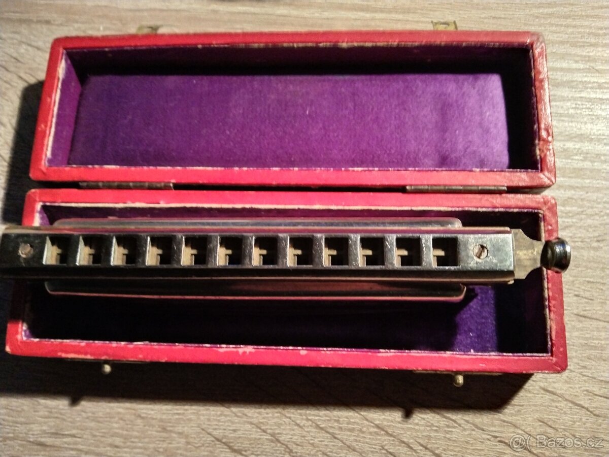 Prodám foukací harmoniku Hohner Chromonika II