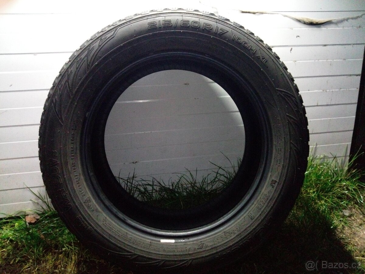 4ks zimních pneu 215/60 R17 100H XL Nokian WR SUV3