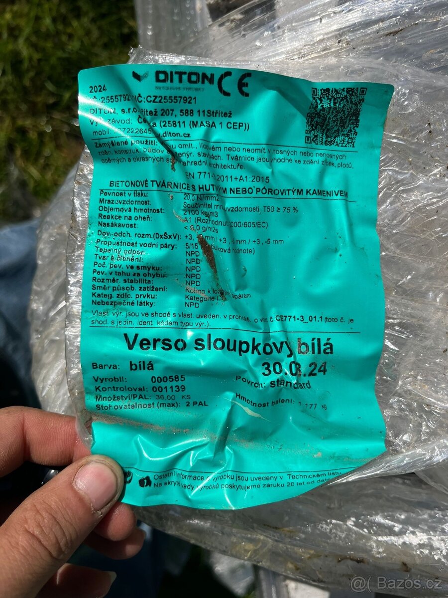 Betonové tvárnice sloupkové DITON