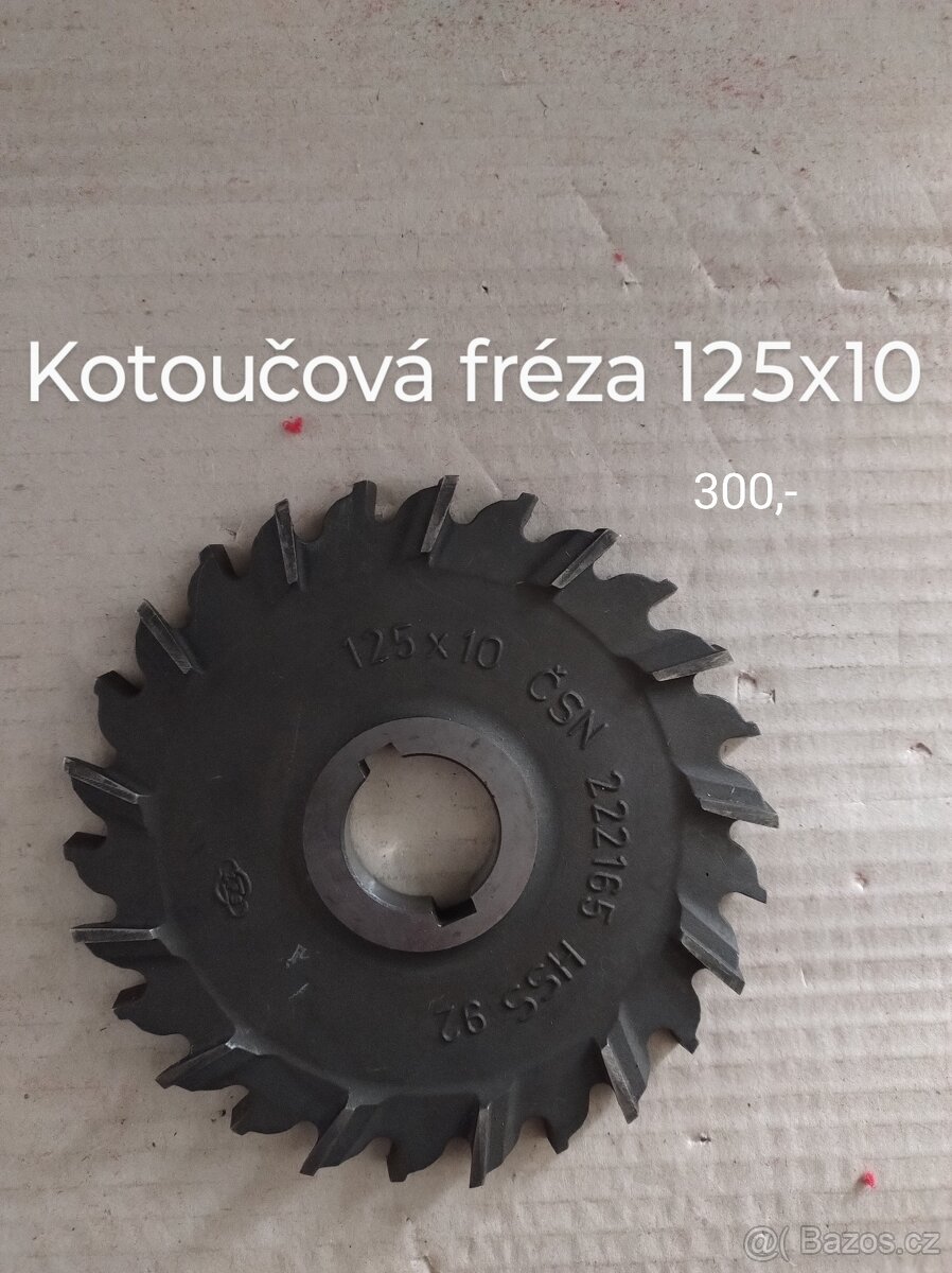 Kotoučová fréza 125x10