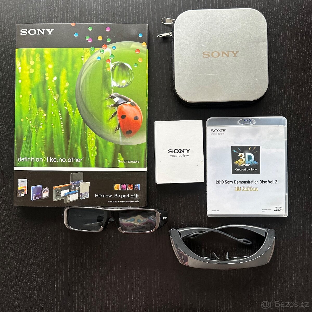 Promo věci Sony + blu-ray 3D brýle