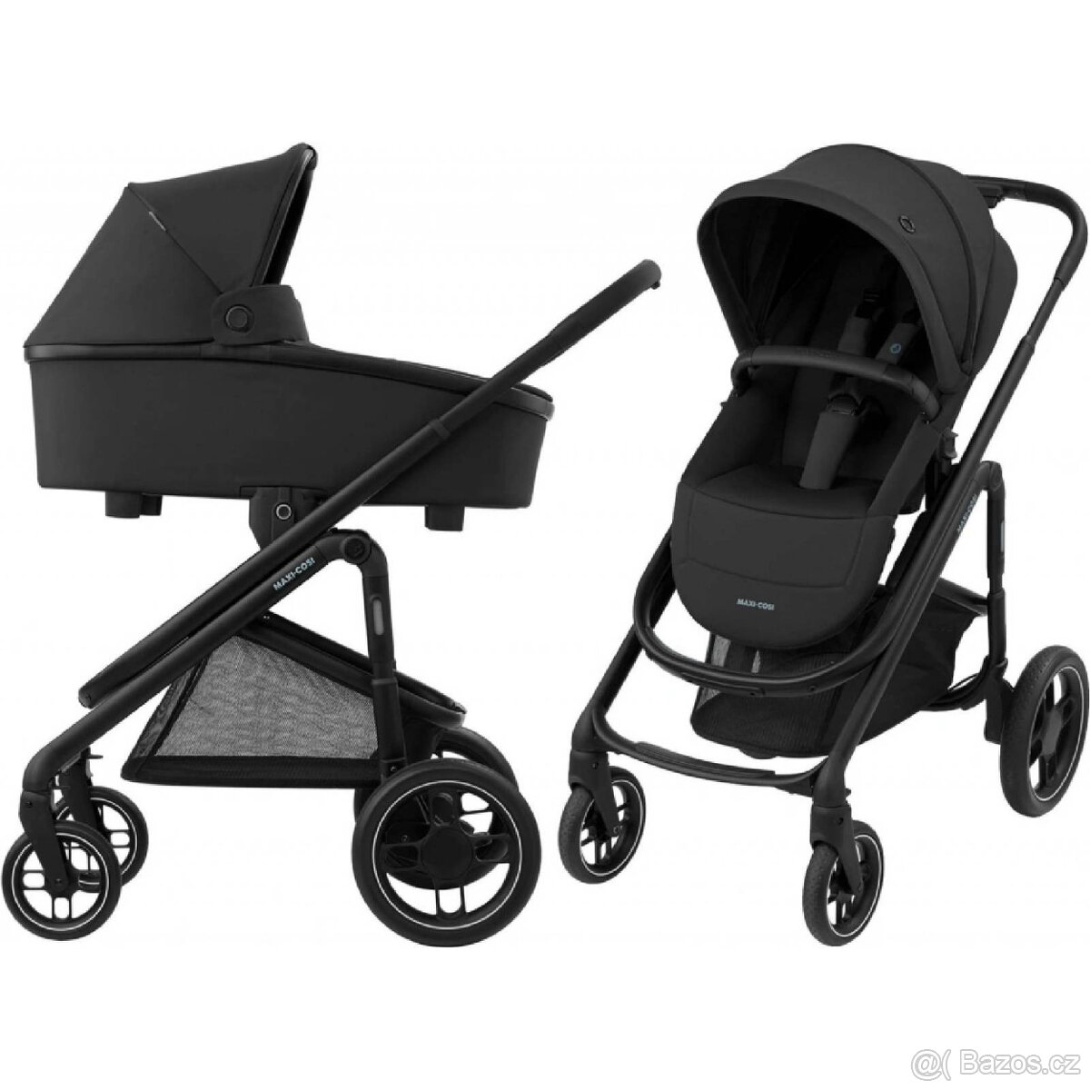 NOVÝ kočárek Maxi-Cosi Plaza+ Essential Black + hluboká korb