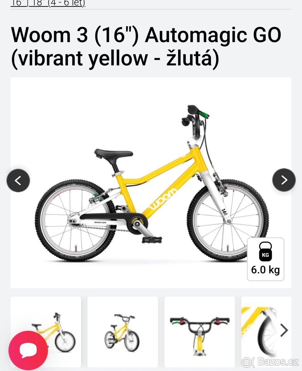 Dětské kolo woom 3