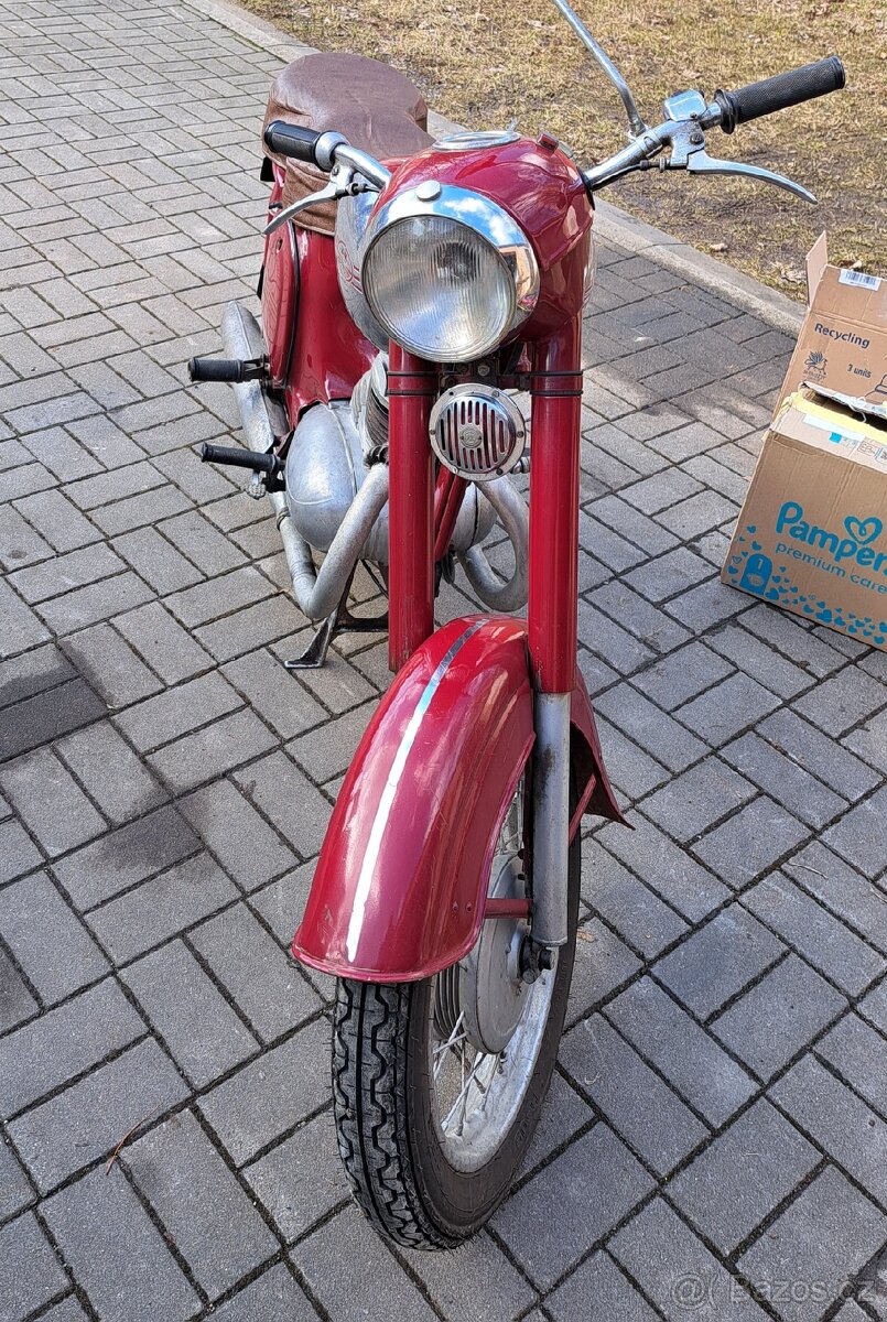 JAWA 250/353 Kývačka s TP, RV. 1959