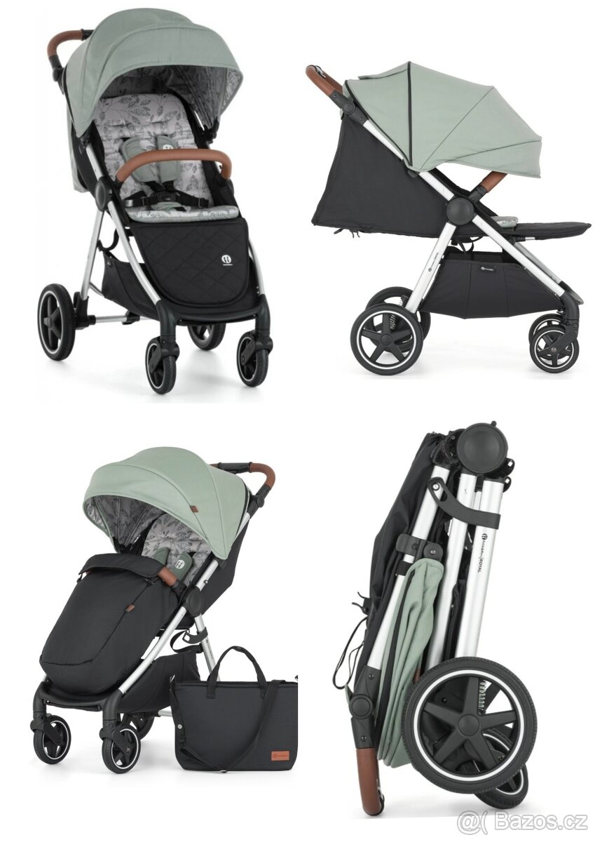 PETITE&MARS Kočárek sportovní Royal Silver Iron Green