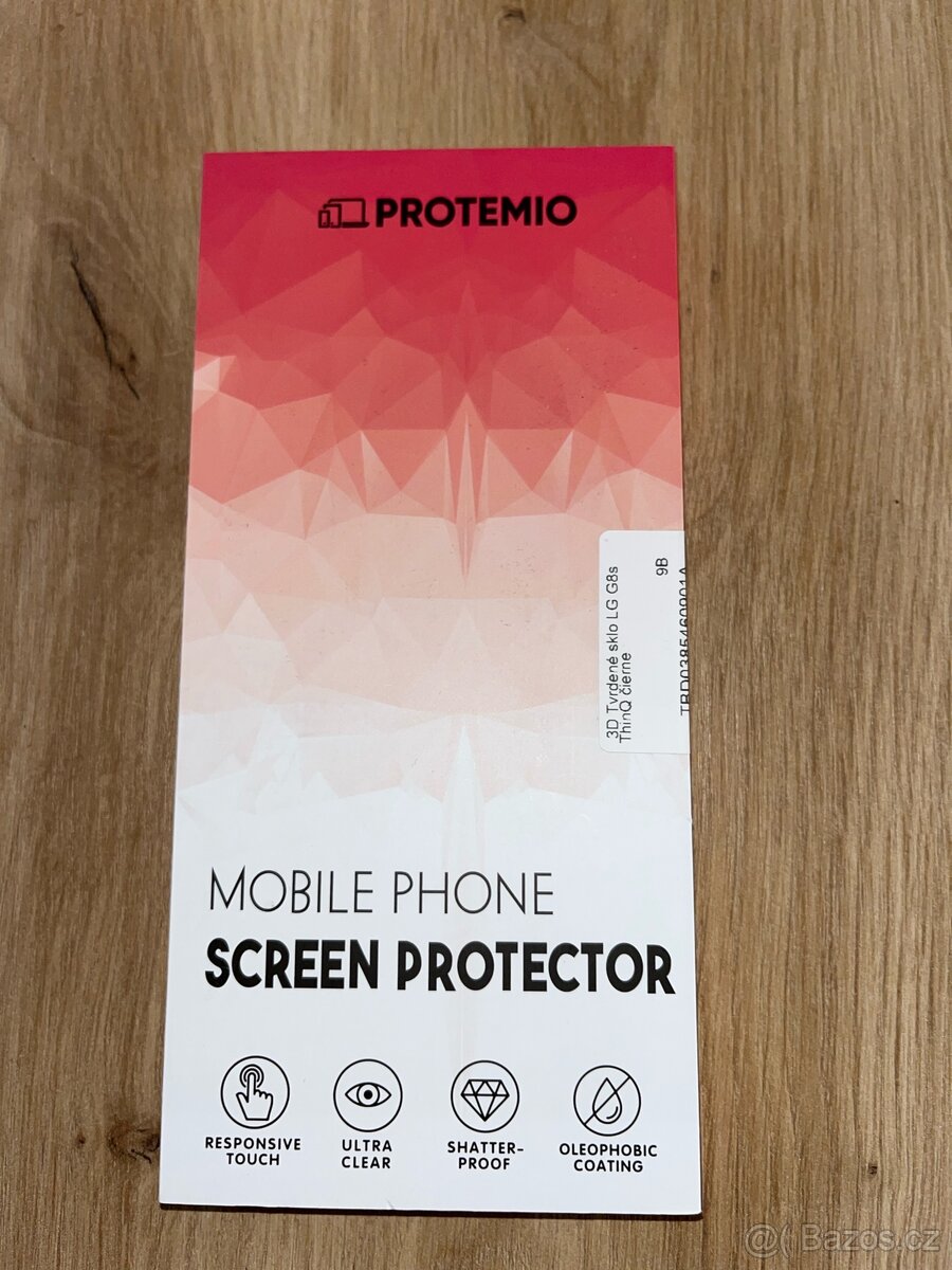 3D tvrzené sklo LG G8s ThinQ Černé