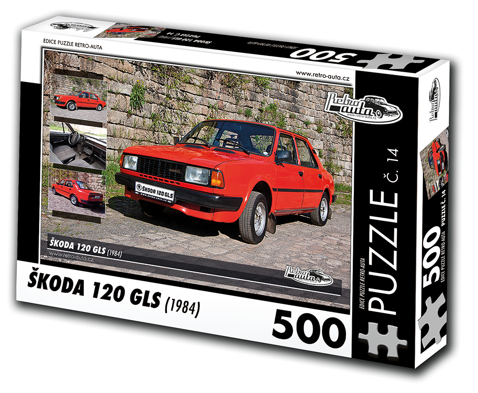 Puzzle nové- ŠKODA 120 GLS (1984) 500 dílků.