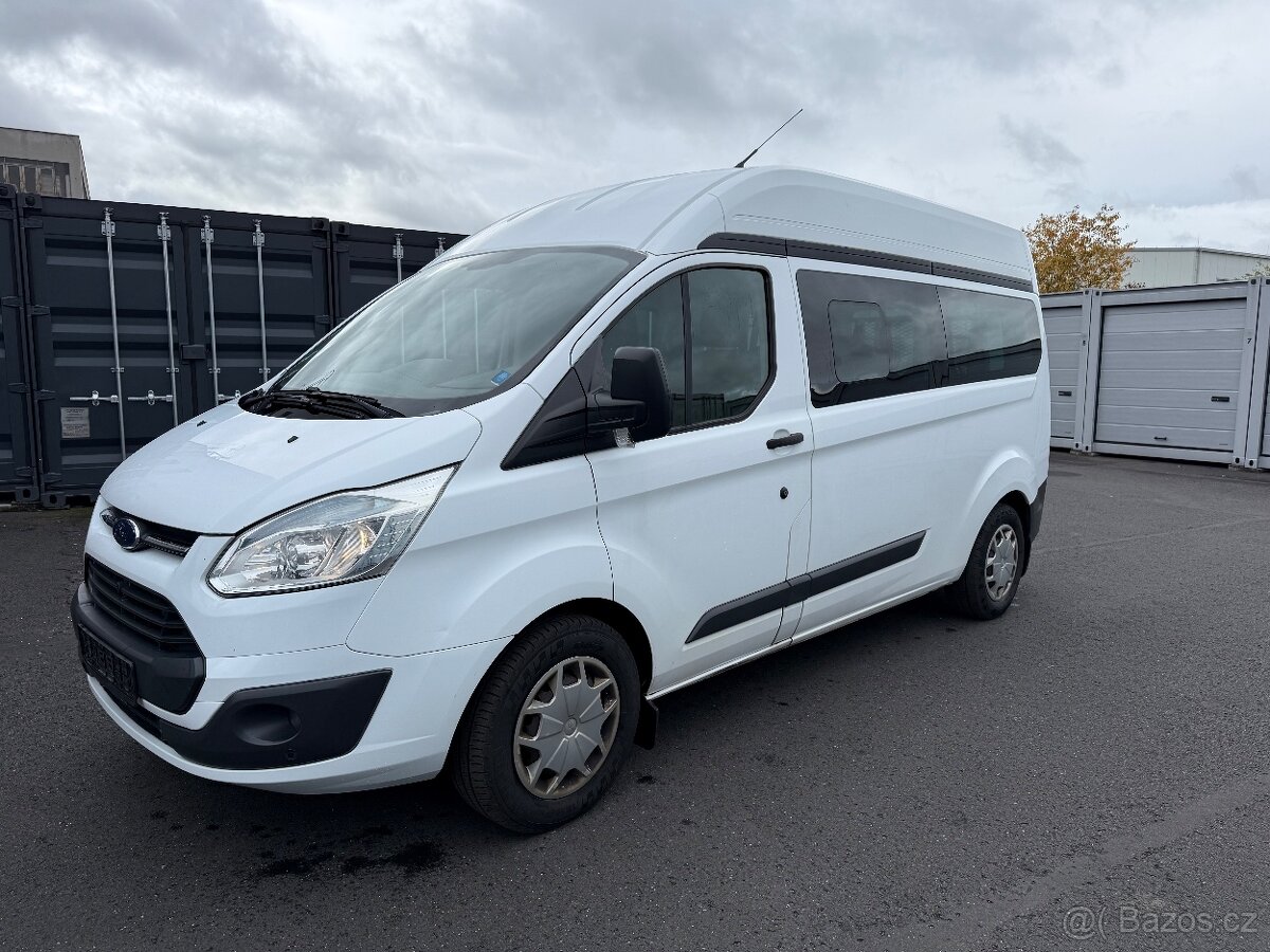 Ford Transit Custom 2016 2,2tdci 92kw 224tkm 9 míst serviska