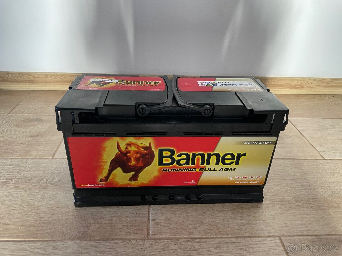 Autobaterie AGM 92Ah 850A Banner