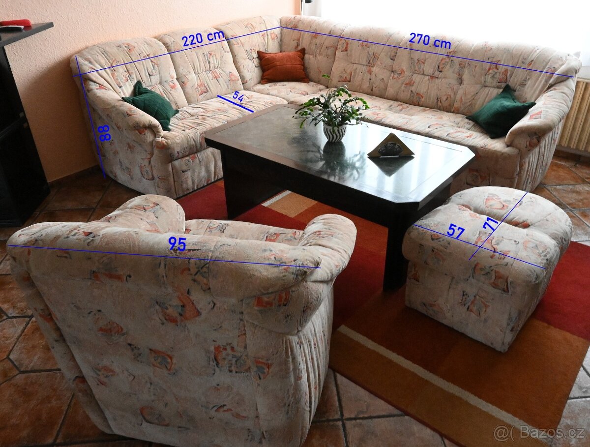 Rohová sedací souprava