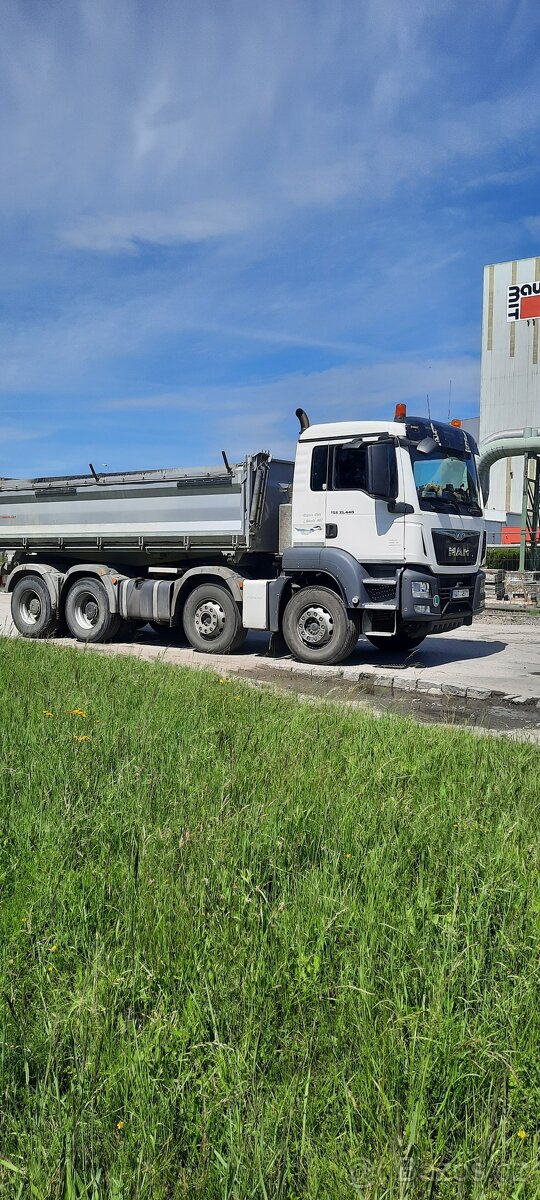Man TGS 35.440 tři stranný sklápěč 8x4 euro6 ;STK do 3/2026