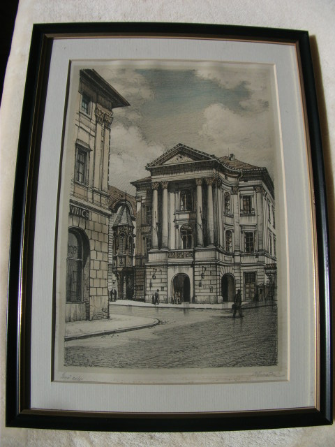 Obraz Praha aquarel - signován