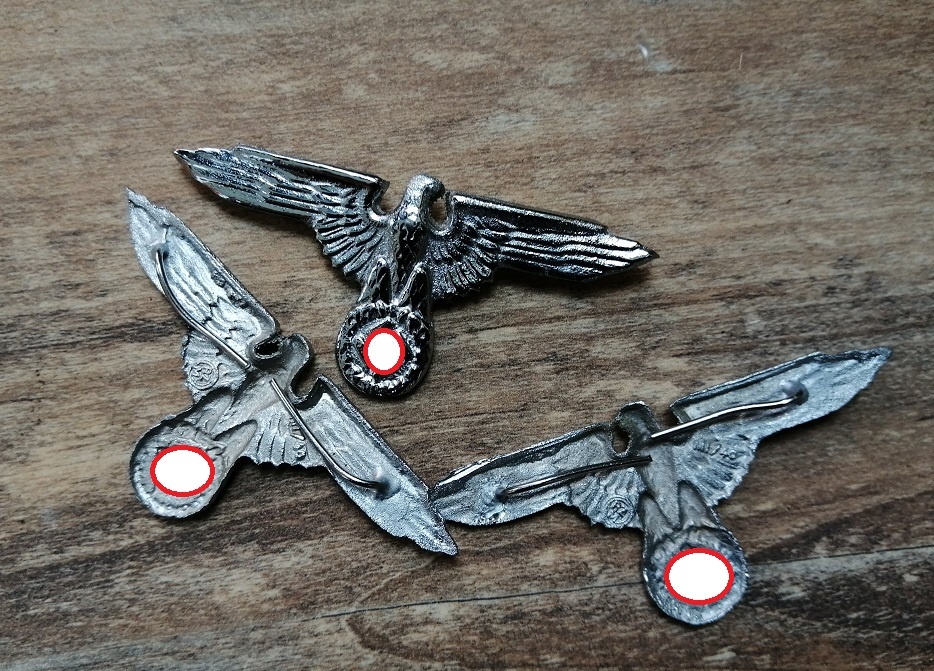 Waffen SS německá orlice kovová,repro