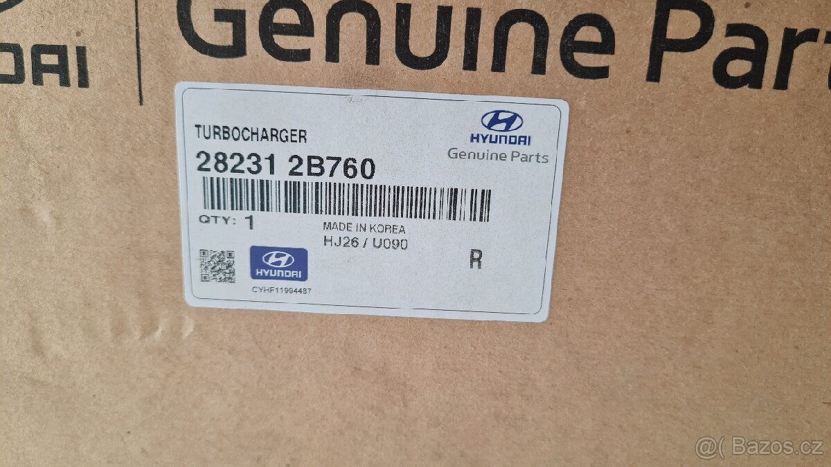 Turbo Hyundai/Kia 1.6 T-GDi 28231 2B760