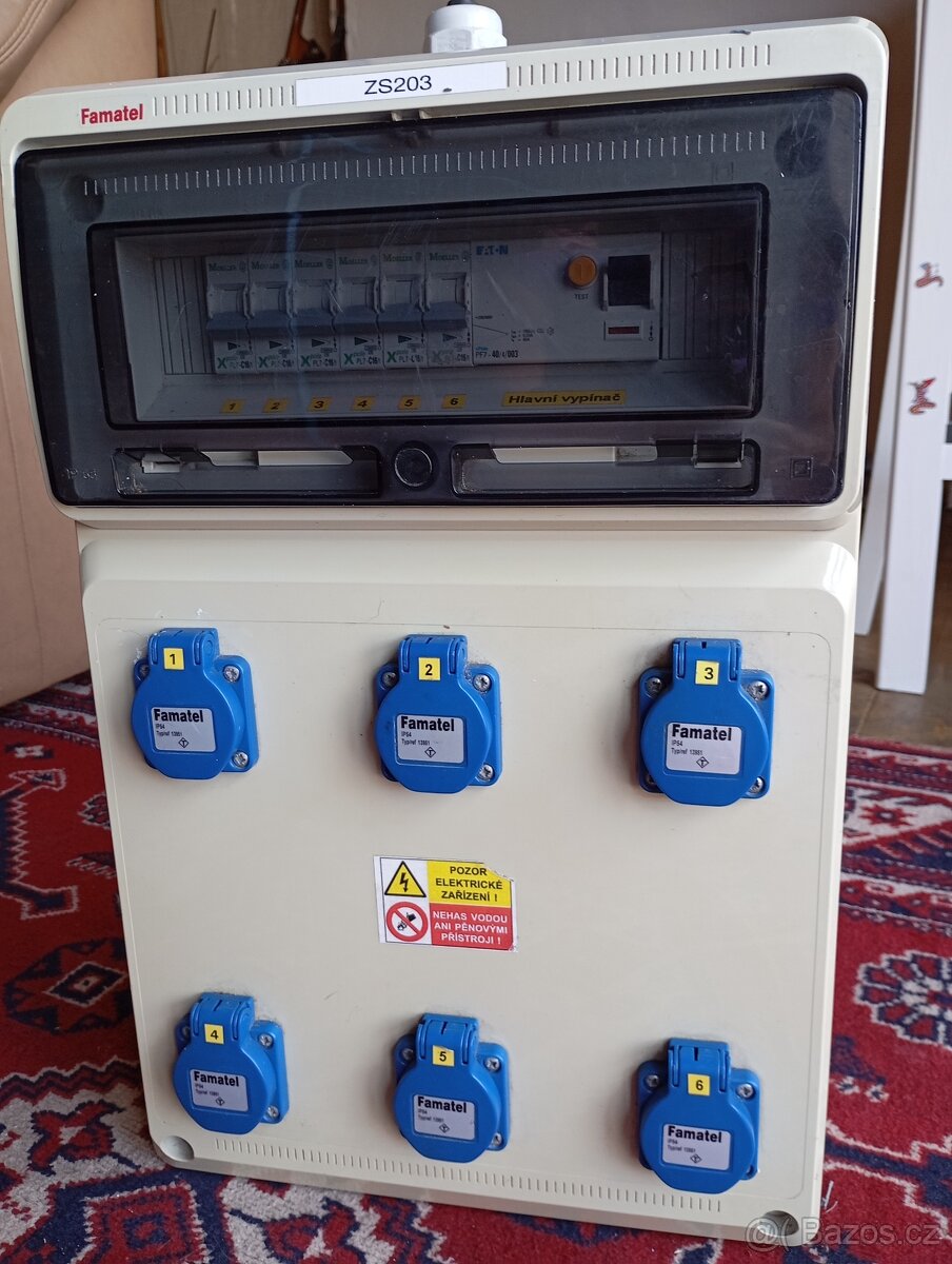 Zásuvková skříň, Přenosný elektrický rozvaděč Famatel