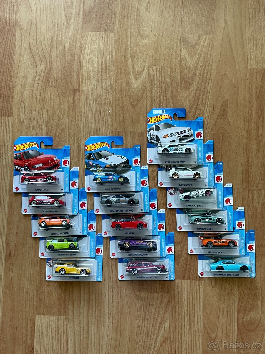 Hot Wheels HW J-Imports 16 ks