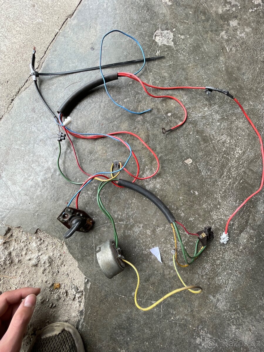 Jawa 555 elektroinstalace