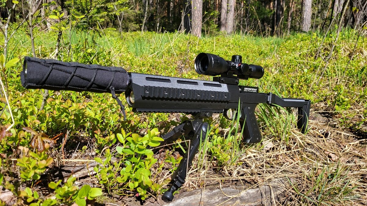 Nová pažba a předpažbí na Snowpeak pp750 FS3D.CZ