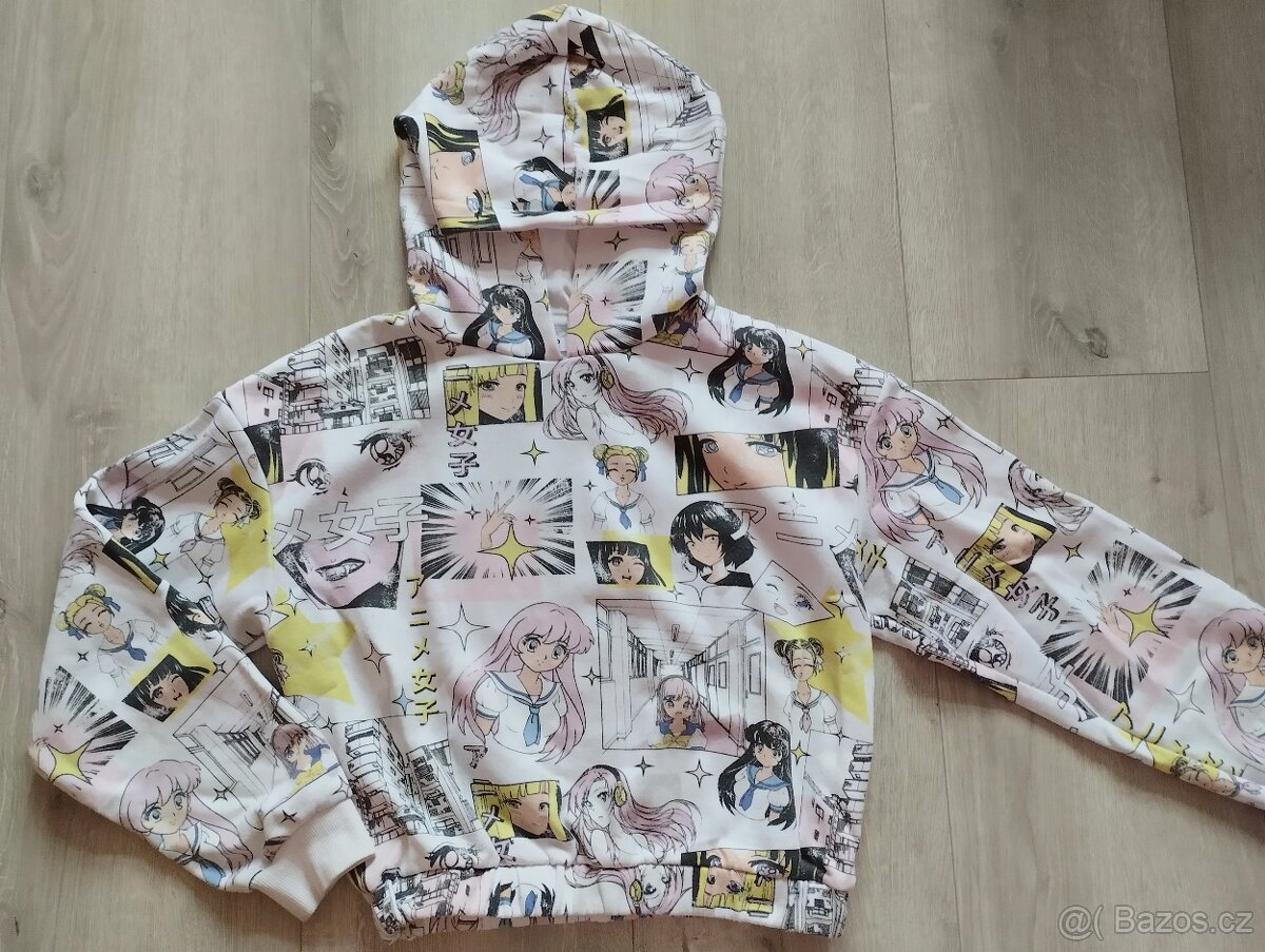 Mikina Anime kratší vel.S