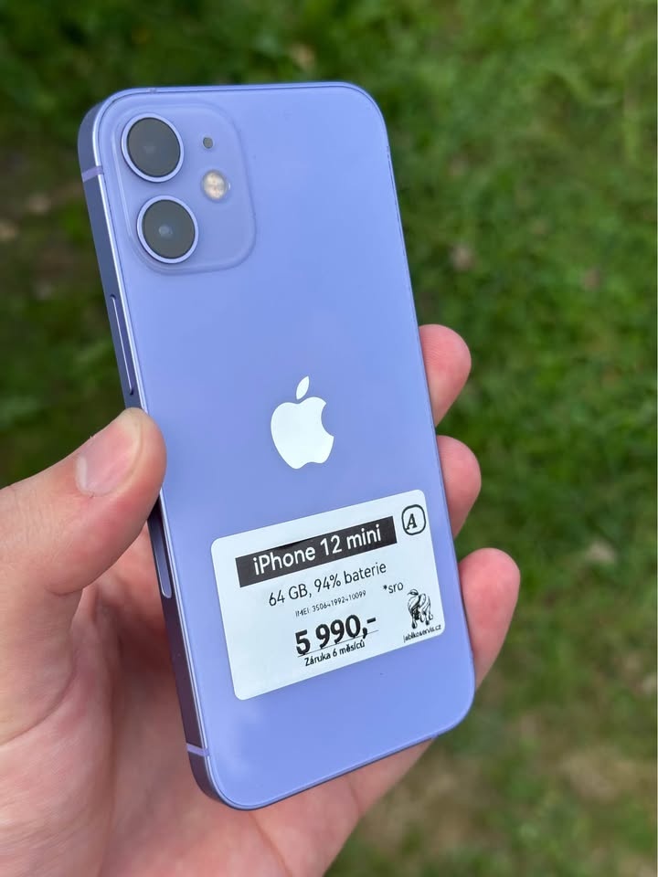 iPhone 12 mini - 64GB - 6M ZÁRUKA - PURPLE