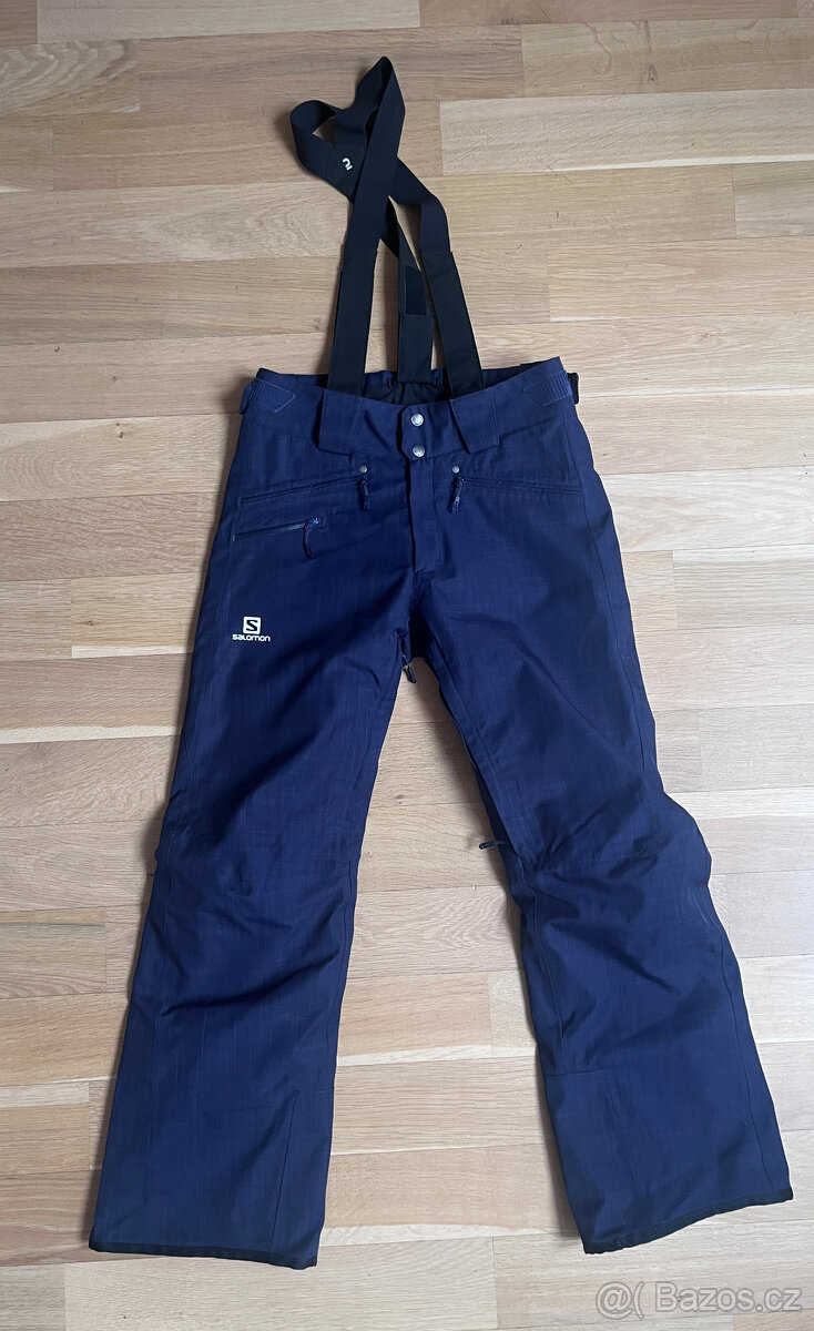 Pánské lyžařské kalhoty SALOMON, vel. S, tm. modré