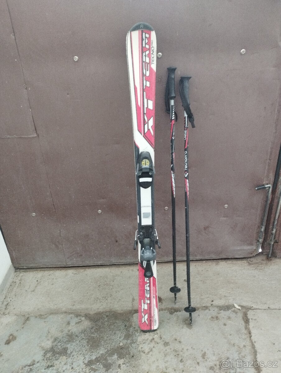 Dětské lyže s hůlky