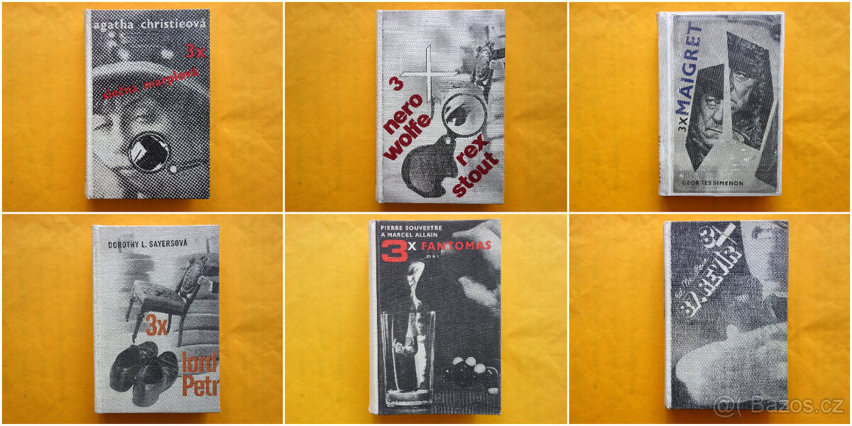 6 klasických detektivek 3x z Odeonu - NEJLEVNĚJI 