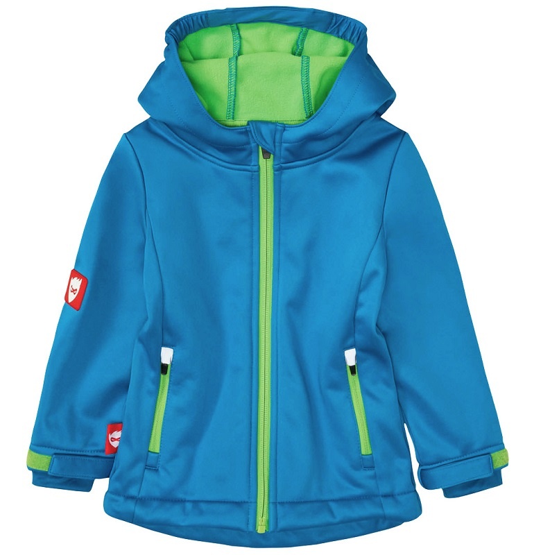 ☘️ Podzimní SOFTSHELLOVÁ BUNDA tyrkysová modrá vel. 122/128