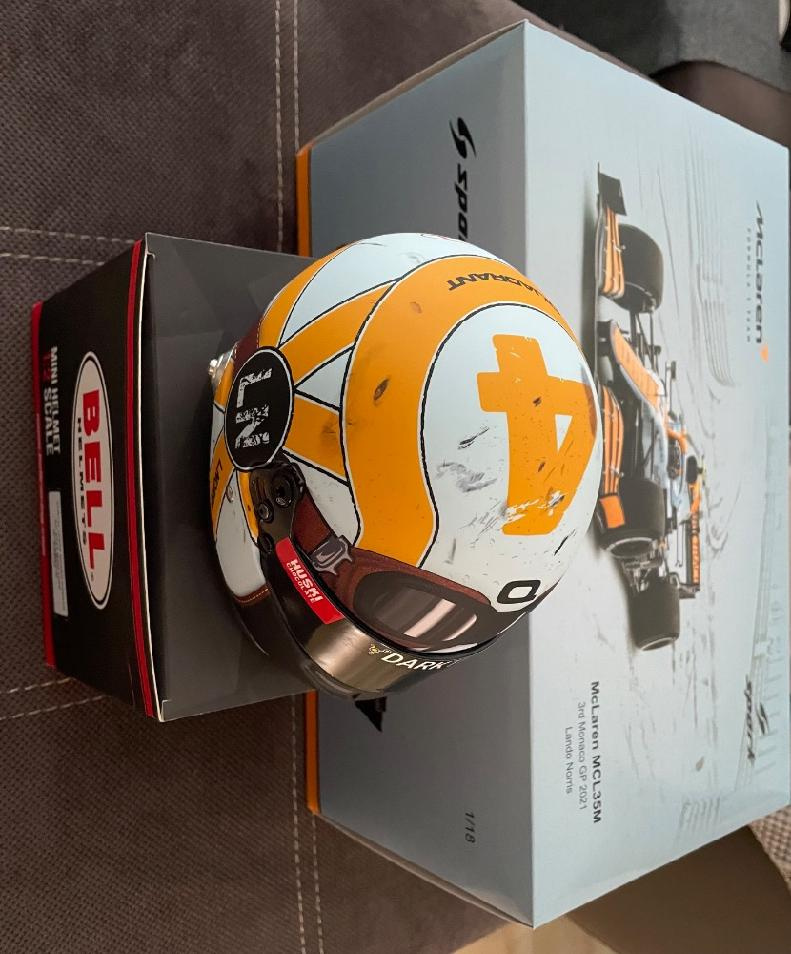 F1 Lando Norris McLaren Monaco 2021 + helma