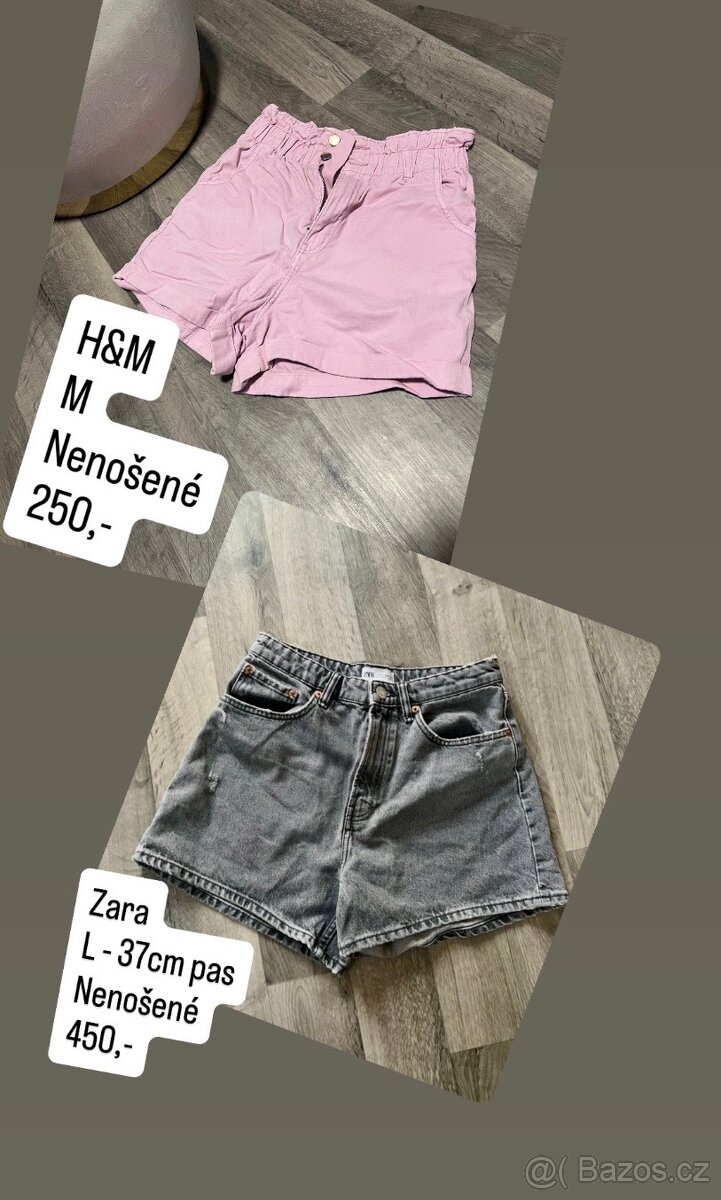 Kraťasy Zara a H&M