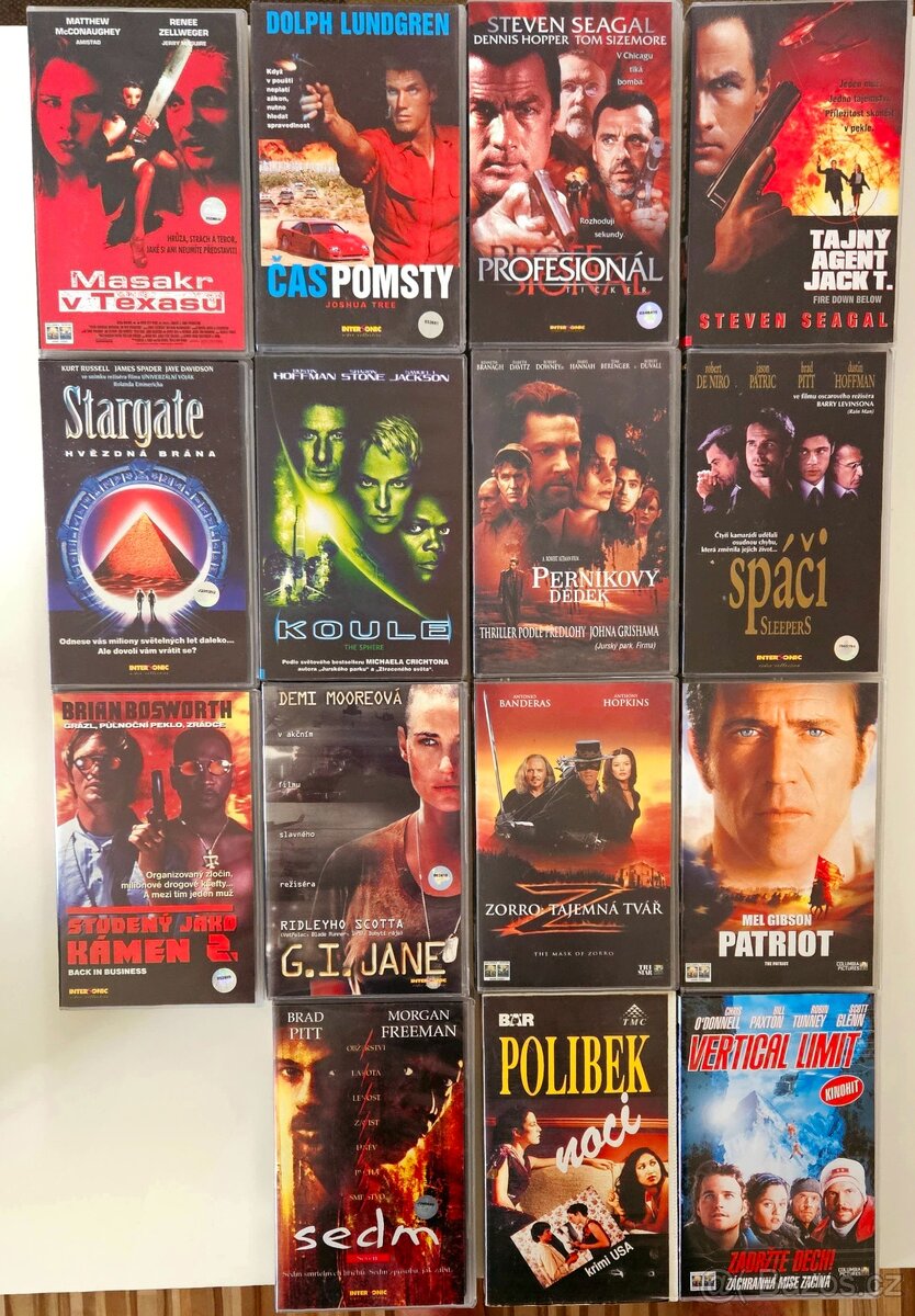originální kazety VHS