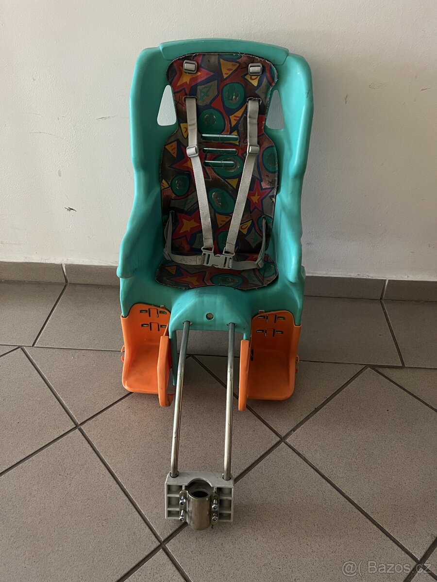 Dětská sedačka na kolo na sedlovku
