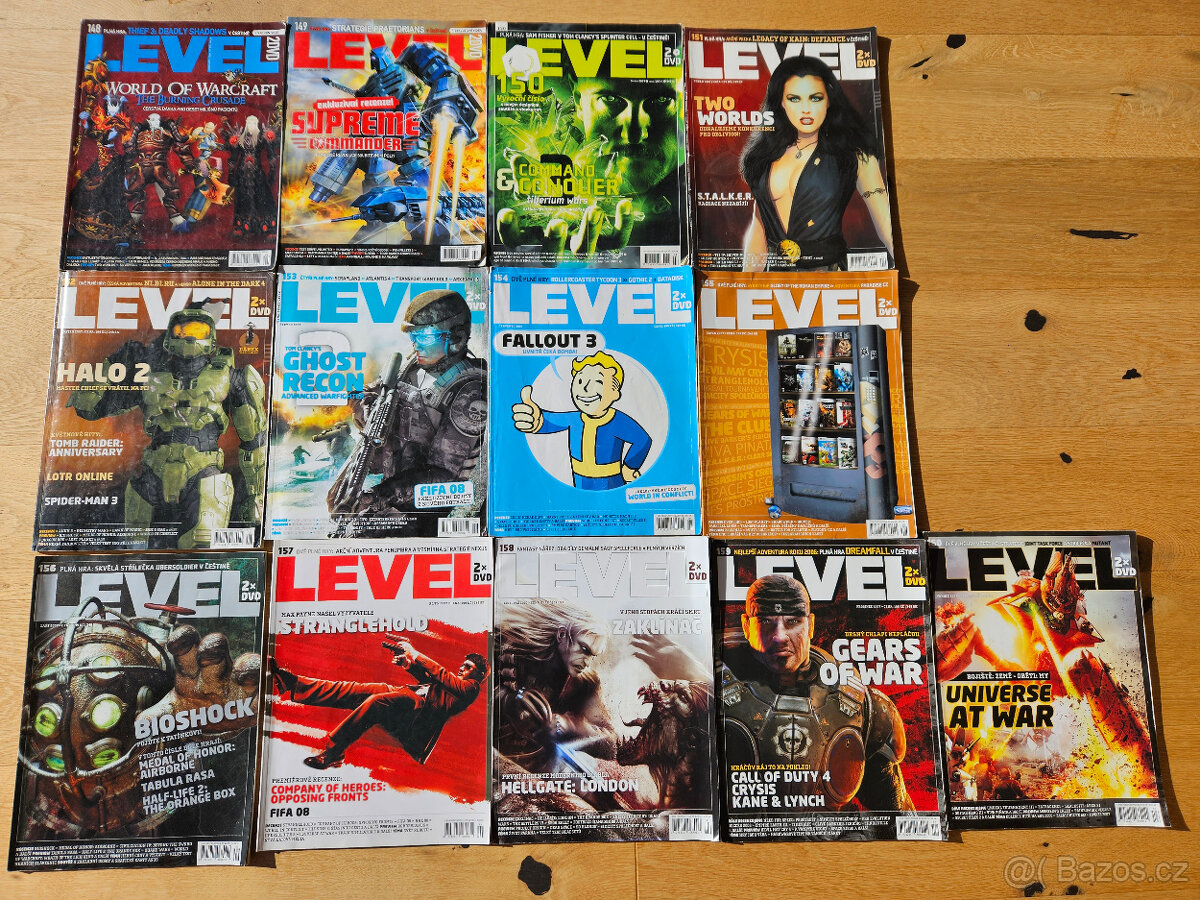 Časopisy LEVEL ročník 2007 KOMPLET 13 čísel