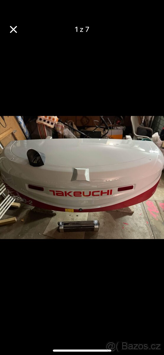 Zadní kryt motoru bagru zn. Takeuchi 9t