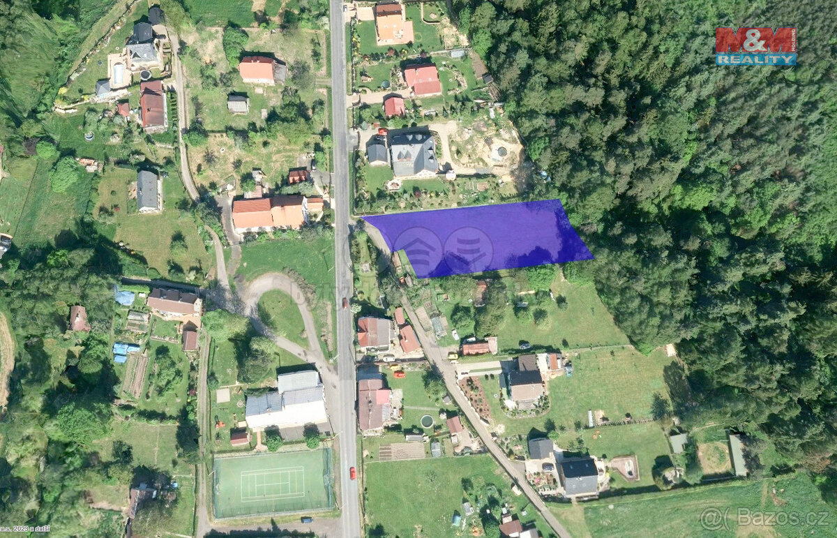 Prodej pozemku k bydlení, 2100 m², Kámen, okr. Děčín
