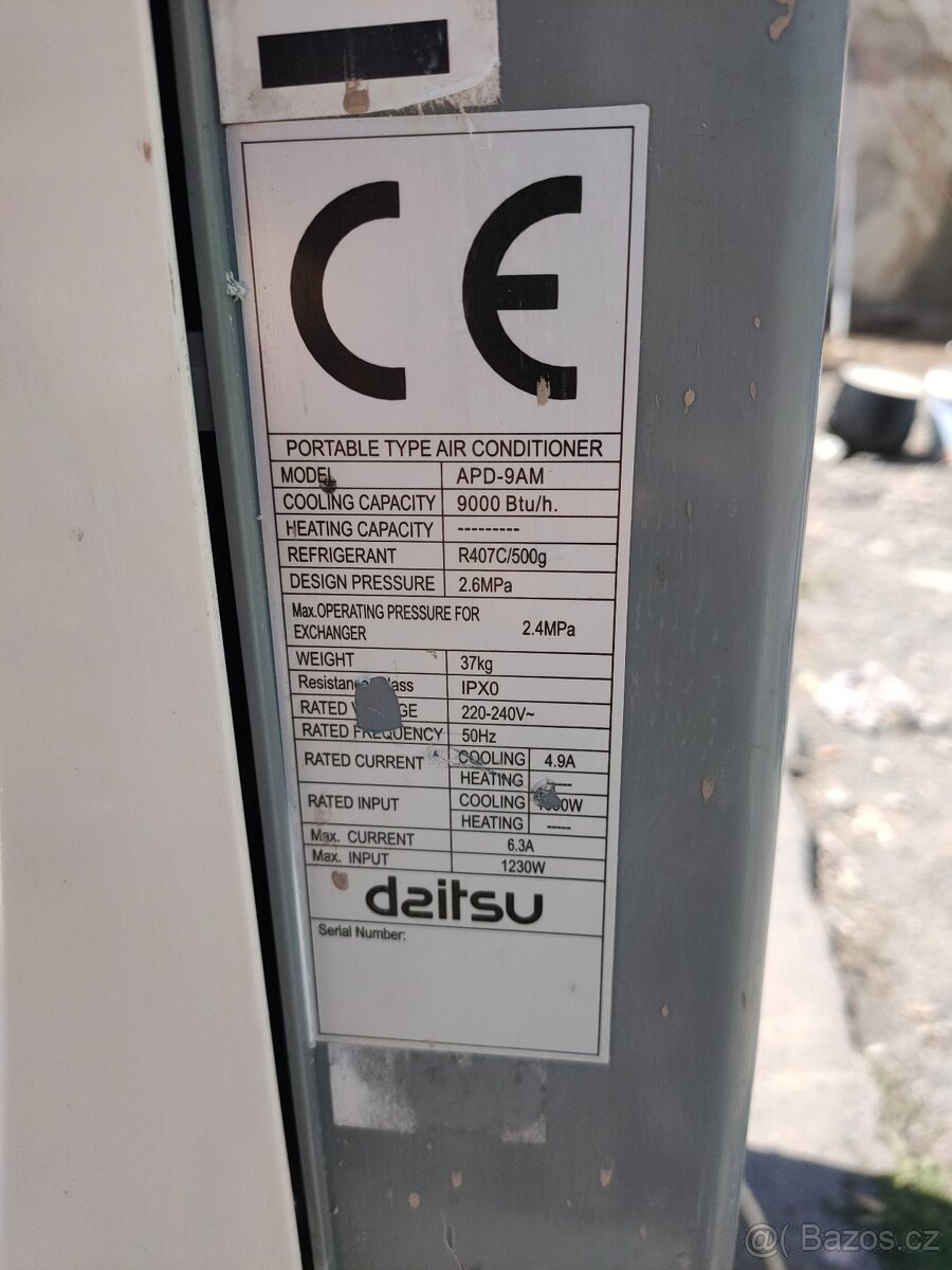 Mobilní klimatizace datsju apd 9