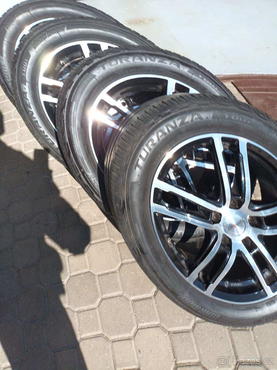 ALU kola OPEL letní pneu 225/50R17, 5x115 R17 s TPMS