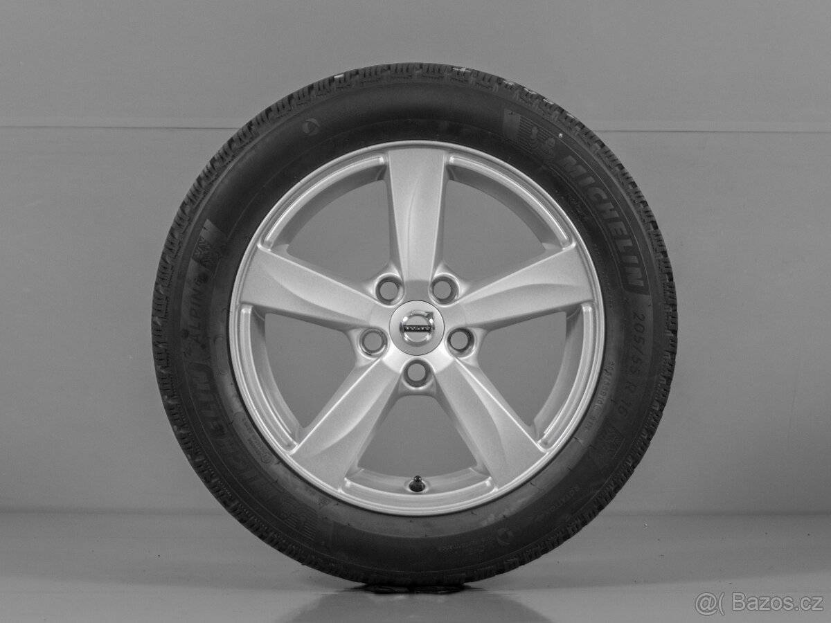 Zimní sada Volvo 205/55/16 5x108 R16 TPMS 100% ORIG (1505T)