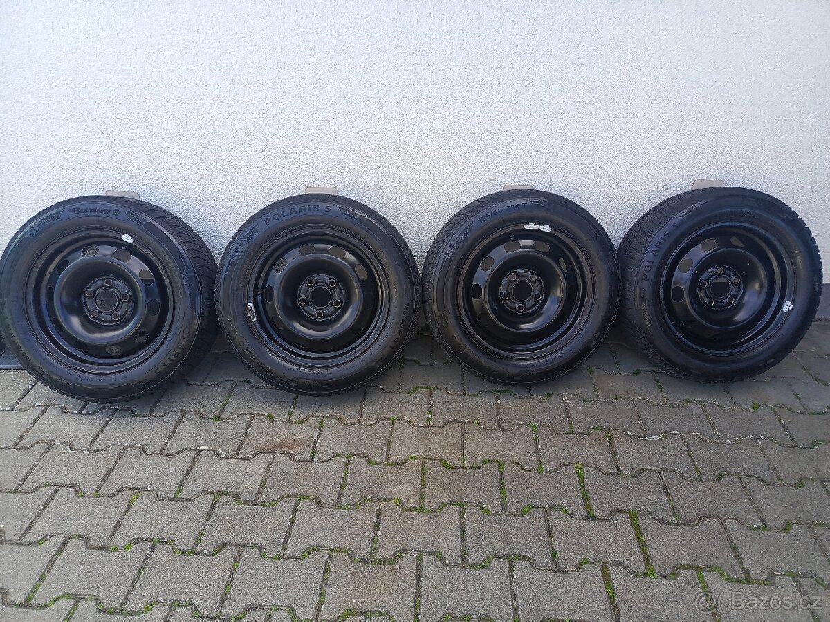 KOMPLETNÍ ZIMNÍ KOLA FABIA II BARUM POLARIS5 185/60 R14 ET38
