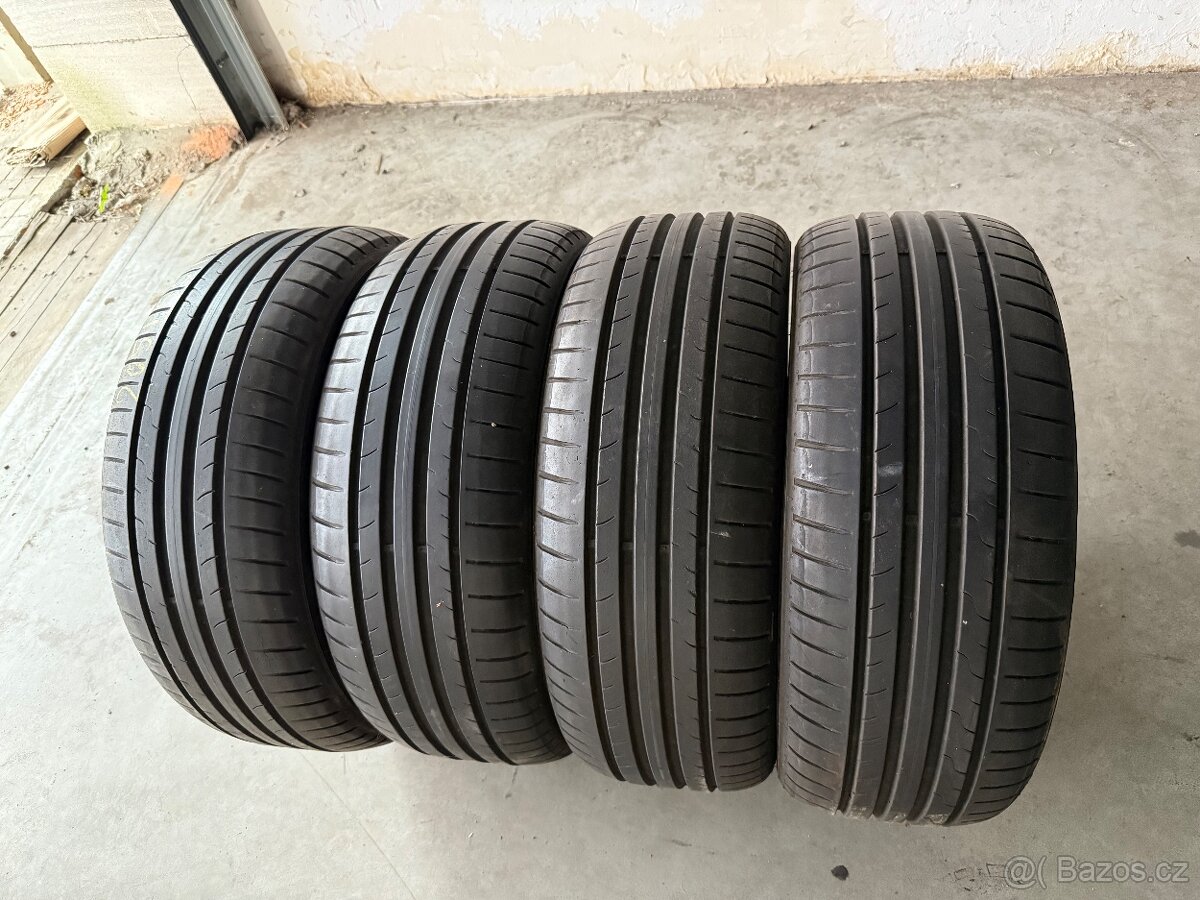 prodám letní pneumatiky 205/55/16 Dunlop celá sada