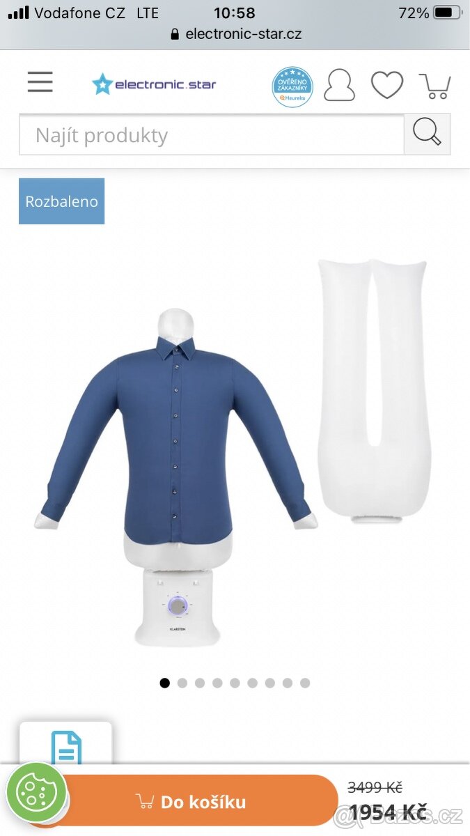 Klarstein Deluxe sušení a žehlení