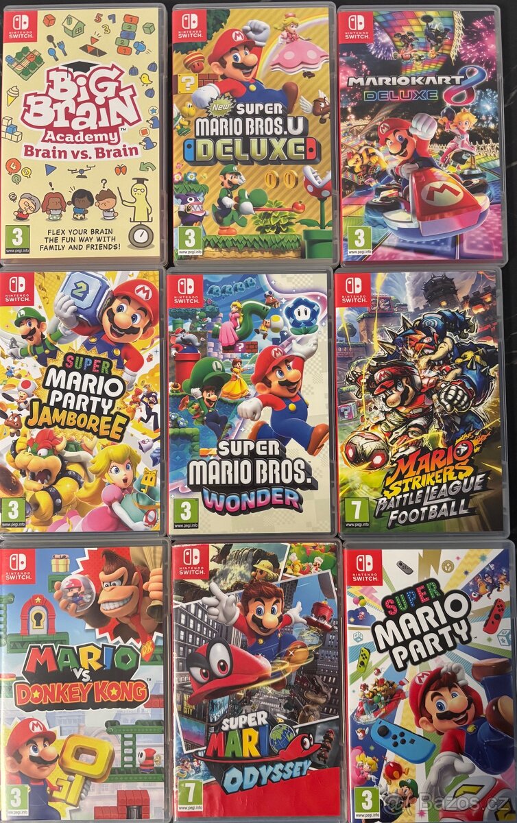 Prodám hry na Nintendo Switch