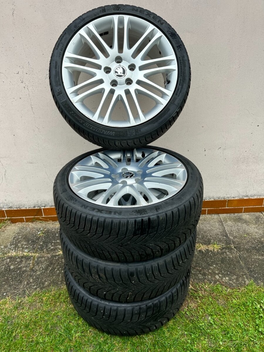 Zimní originál Škoda ALU 18" + Nexen Winguard Sport 2