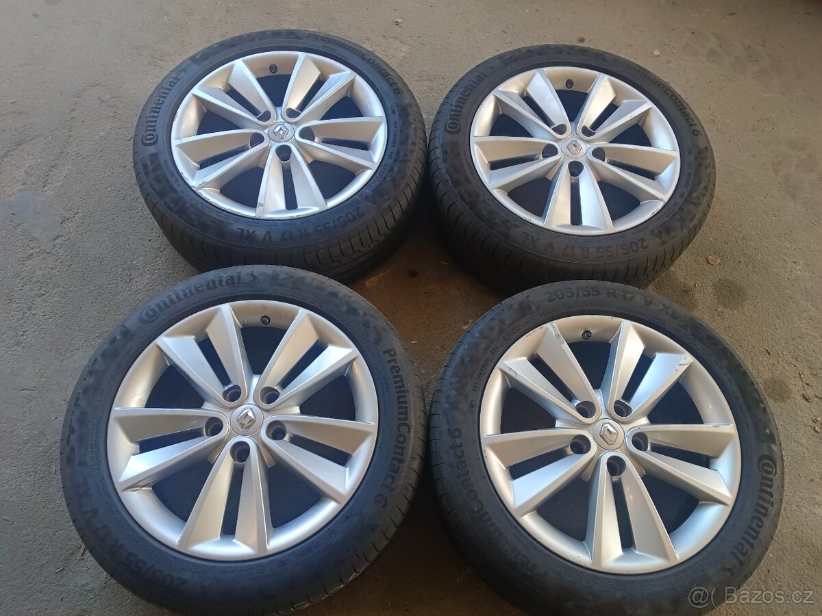 kompletní letní kola Renault Scenic/Megane 205/55R17 95V