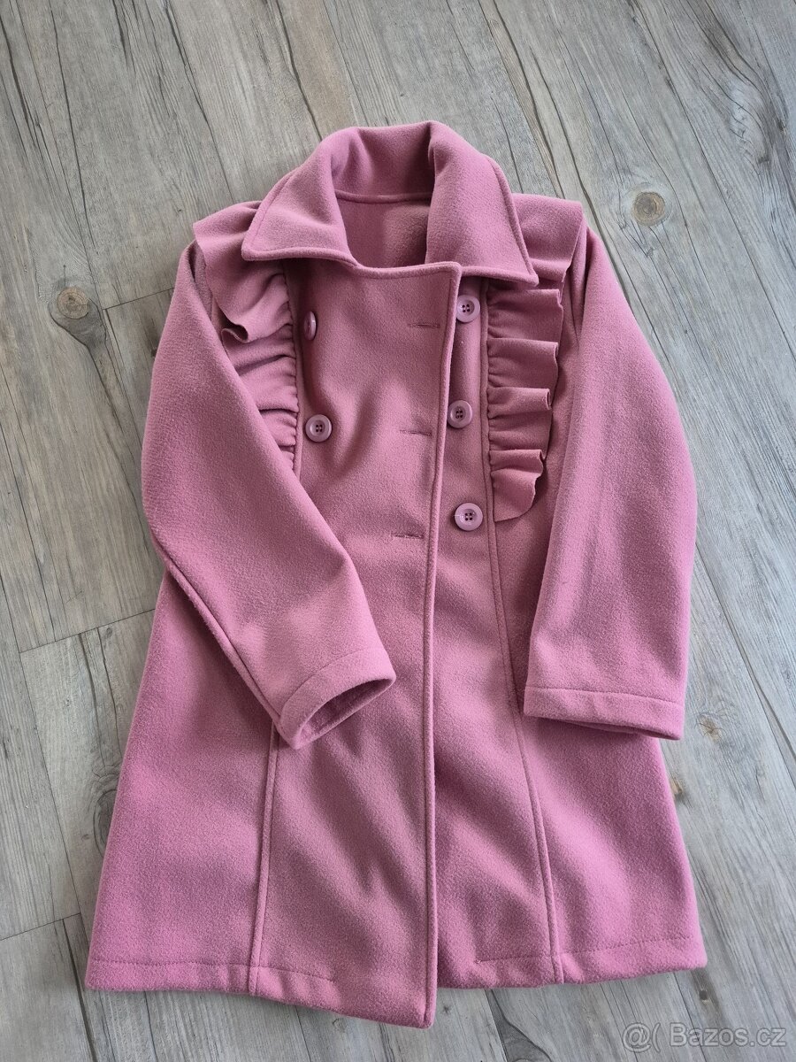 Dívčí kabátek flaušový vel. 158/164 - 14 let