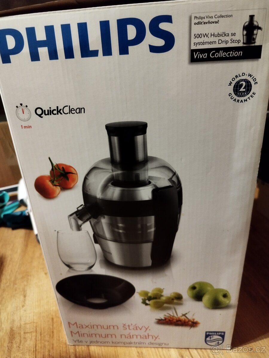 Odšťavňovač Philips Viva HR 1837
