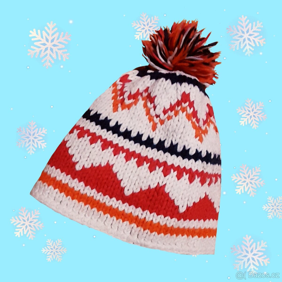 Krásná zimní čepice .