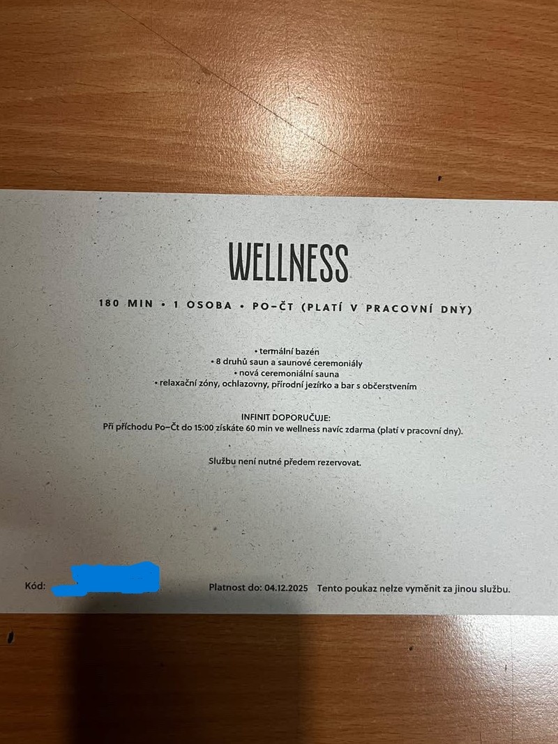 Poukaz na wellness